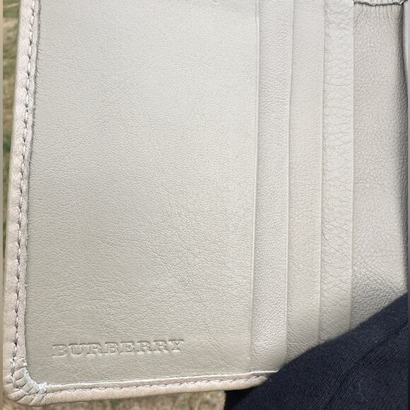 Burberry Nova Check Compact Bifold Wallet Beige Brown Leather Plaid with COA✨ - Picture 5 of 11